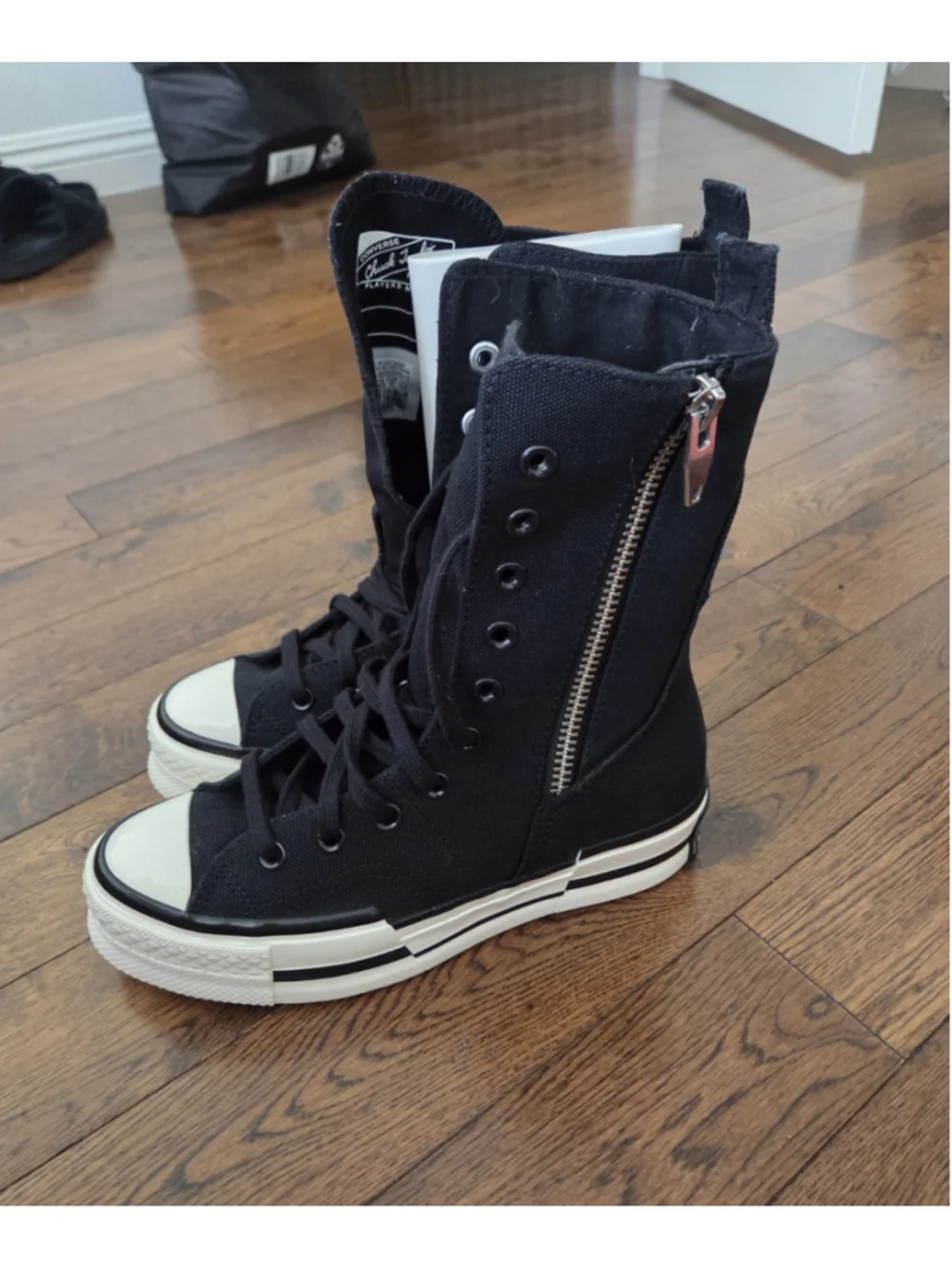 Converse CHUCK 70 PLUS X-HI BLACK/WHITE/EGRET Womens 6.5 - Picture 4 of 8